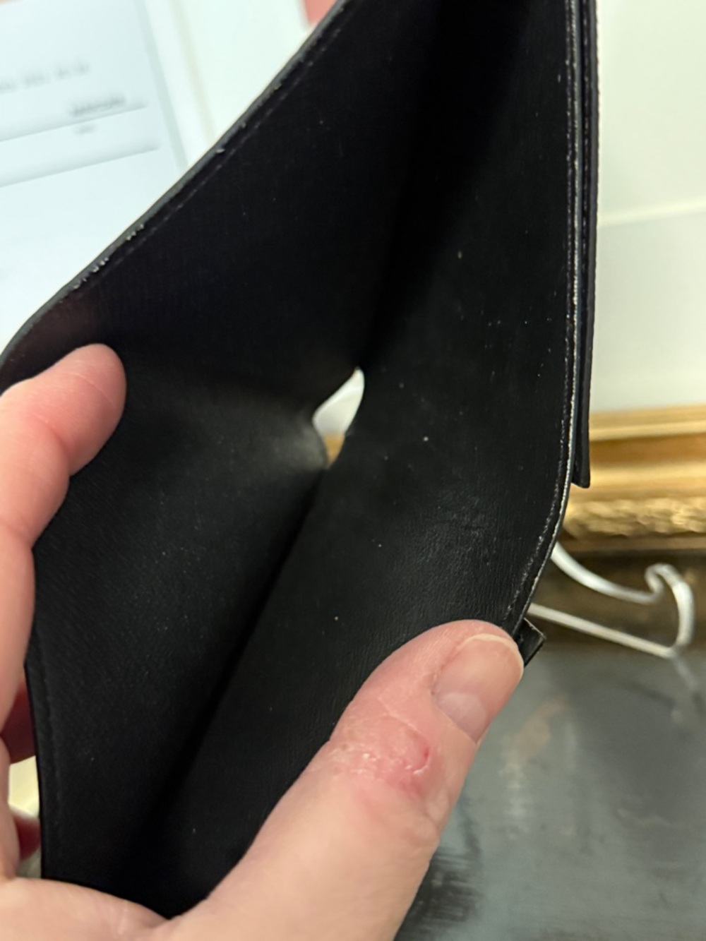 AUTH Louis Vuitton Monogram Eclipse Slim Wallet - Picture 13 of 16